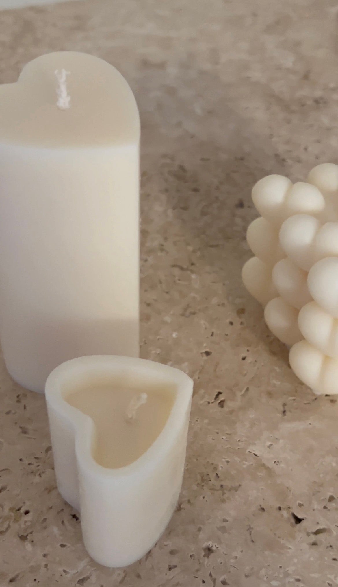 "HEARTS ALIGHT" Candles